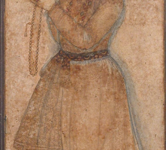 portrait of emperor jahangir praying