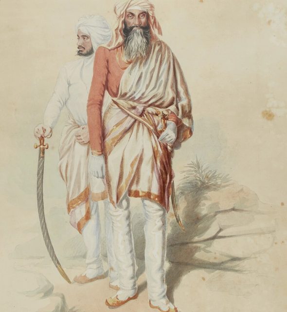 portrait of general chattar singh attariwalla,