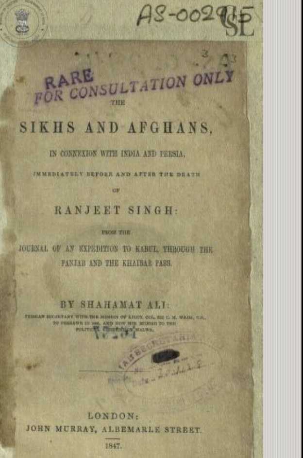 SIKHS AND AFGHANS, THE